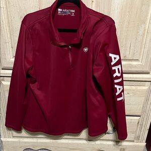 Ariat Tek Quarter-Zip Pullover in Maroon